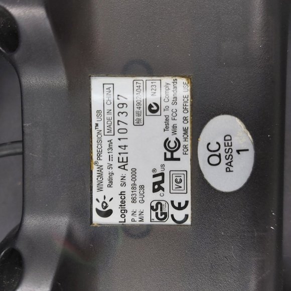 Logitech USB Wingman Precision Gamepad PC Game Controller 6ft Cord Plug and Play - Picture 7 of 8